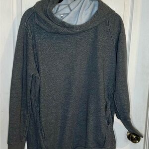 Fabletics Gray Cowl Neck Hoodie